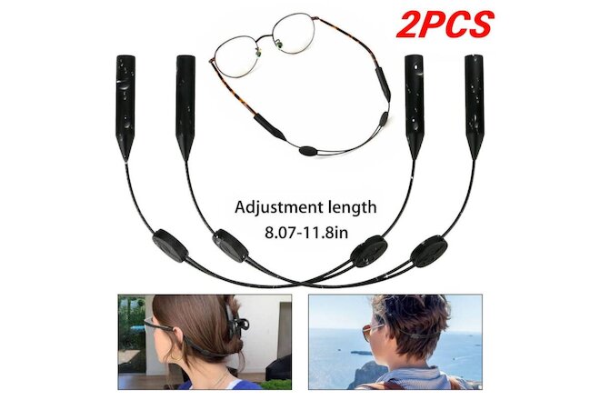 2x Glasses Strap Neck Cord Sports Eyeglasses Band Sunglasses Rope String Holder