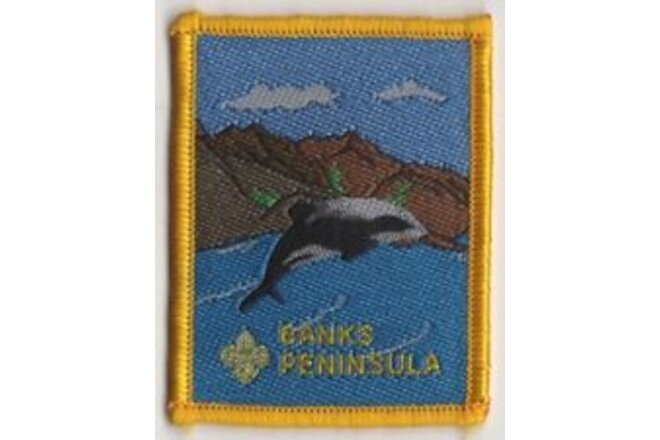 B.S.A Banks Peninsula Boy Scout Patch YELLOW Bdr. [INT879]