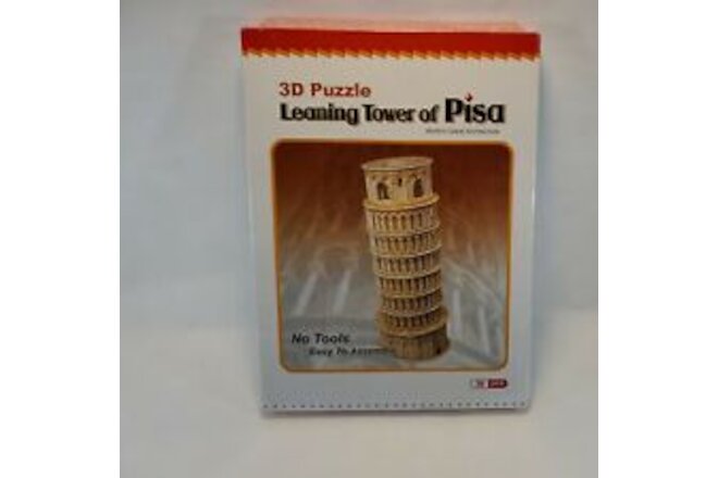 3D Puzzle Leaning Tower of Pisa World's Great Architecture Brand New 12" Tall