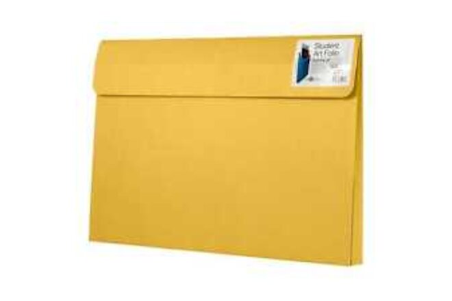 Star Products Student Art Folio, 14 x 20 x 2 Inches, Yellow, Pack of 25