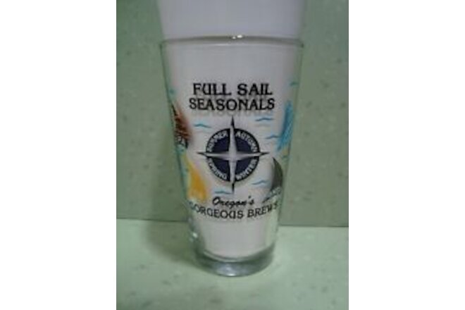 Full Sail Seasonals Brewing Company  Beer Glass 16 oz.  Hood River Oregon