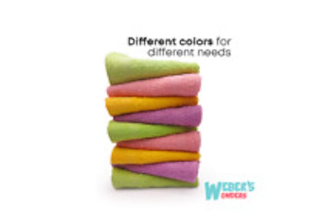 22 Pack Premium Weber's Wonders Towels Cotton Washcloth Set 11 x 11" Fast Dry