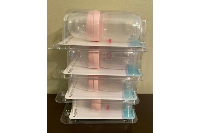 8 Spectra Breast Milk Storage Bottles - 160 ml - 2 Pack (Lot of 4) NEW - Pink