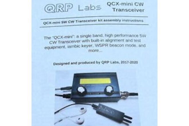 QRP Labs QCX-MINI 5W CW 40M Transceiver Kit + Enclosure - NEW and Unassembled!