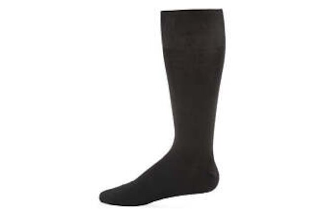 Levante Men's Modal Durable and Flexible Solid Crew Sock 10-13 / Black