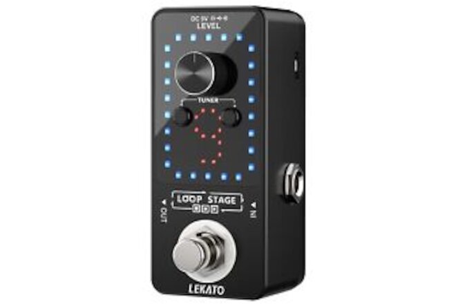 LEKATO Guitar Looper Effect Pedal Looper 9 Loop Pedal Tuner Function with USB...