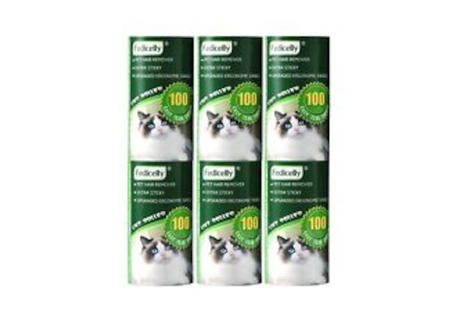 Fedicelly Lint Rollers Pet Hair Extra Sticky Refills,Mega Value Set 600 Sheet...