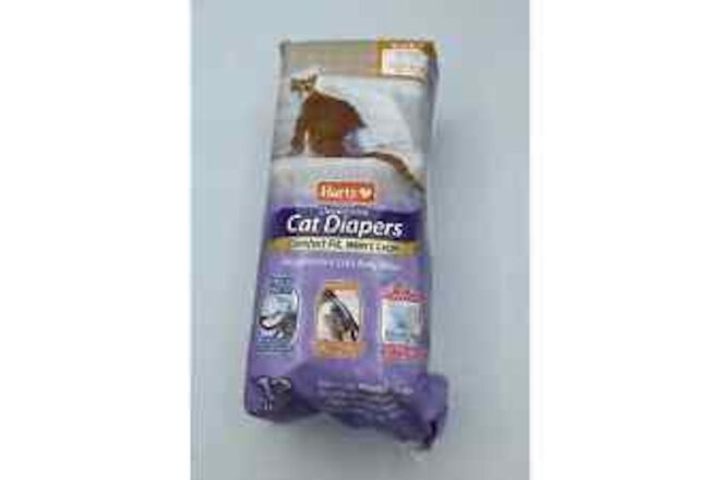 Hartz 12 Count Disposable Cat Diapers (Size Small, New)