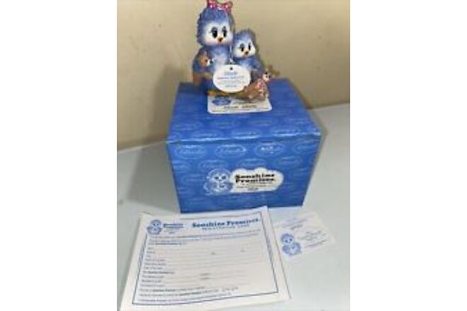 1999 Sonshine Promises Bluebird Figurine Traveling the Path Together in Box