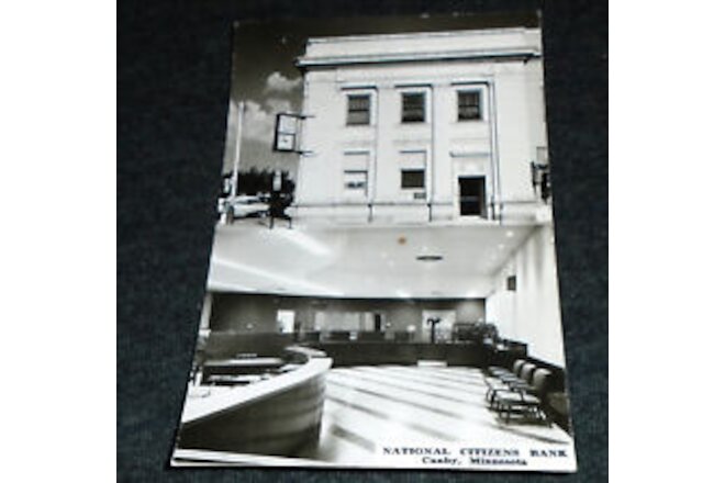 RPPC First National Citizens Bank, Canby Minnesota Vintage Postcard