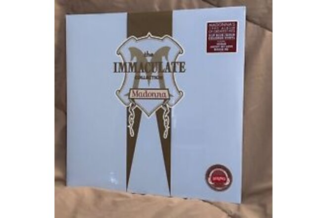 NEW STILL SEALED  HTF LE BLUE & GOLD VINYL MADONNA IMMACULATE COLLECTION 2LP