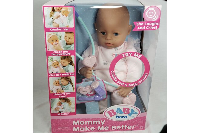 Baby Born - Mommy Make Me Better - Interactive Baby Doll - Blue Eyes