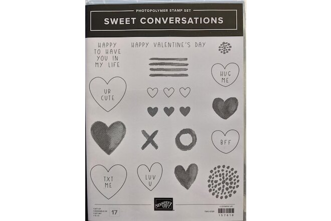Stampin' Up! Sweet Conversations stamps & Sweet Hearts Dies