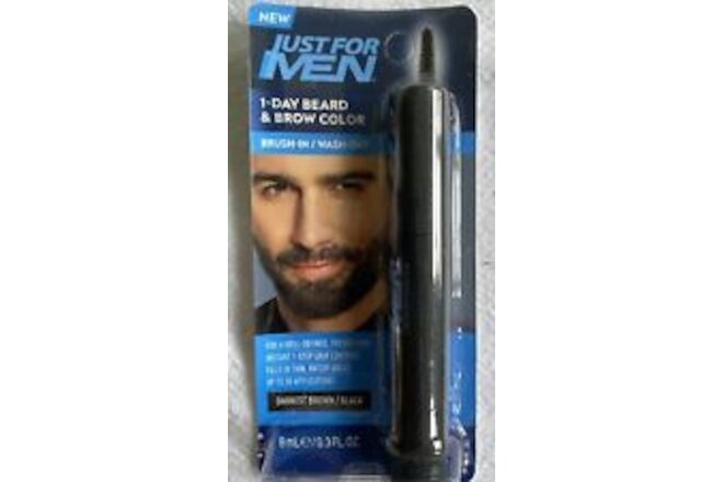1-Day Beard & Brow Color Temporary Color Fuller Look Grey Cover JUST FOR MEN