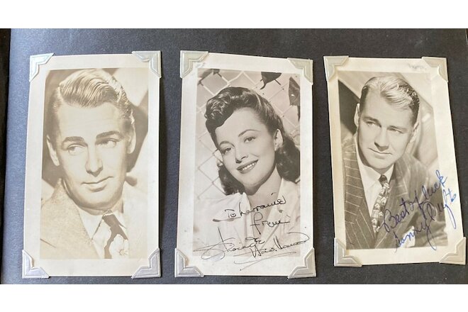 AUTHENTIC WW2 HOLLYWOOD STAR SIGNED ALBUM w/PROVENANCE 7 w/ATTRIBUTES SEE/READ!