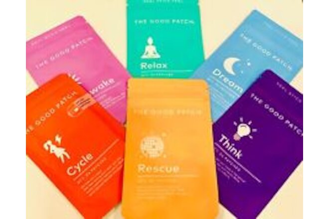 THE GOOD PATCH, CYCLE + B12 AWAKE + RELAX + DREAM + THINK + RESCUE, VEGAN 6Pk