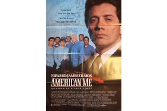 AMERICAN ME MOVIE POSTER  27x40 Folded EDWARD JAMES OLMOS