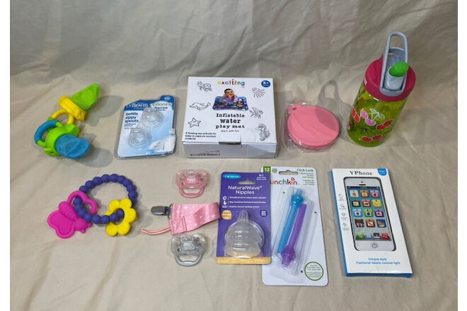 MSRP $65+ Baby Supply Lot Toys, Sippy Spouts, CamelBak Bottle, Teether and MORE