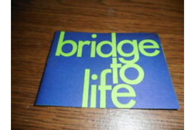 Navigators - 1977 - Vintage Christian Tract - "Bridge to Life" -  NEW ***