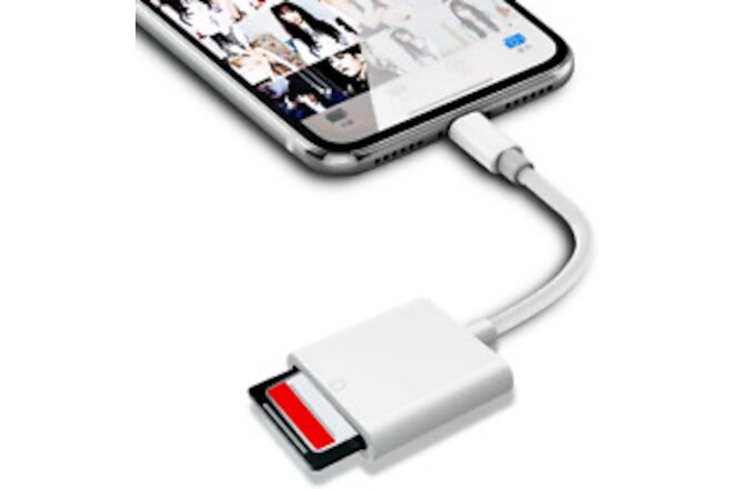 [Apple Mfi Certified] SD Card Reader for Iphone/Ipad,Lightning to SD Card Camera