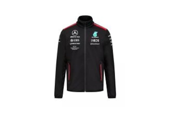 Mercedes AMG Petronas F1 Team Softshell Jacket Black Men's 2023 L NWT