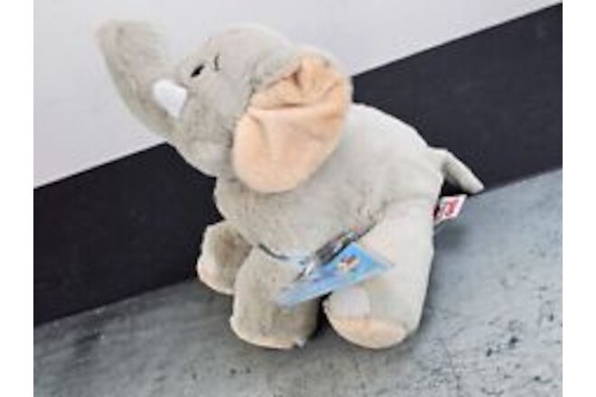NEW Retired Ganz Webkinz Grey Velvet Elephant Plush Toy HM167 With Code