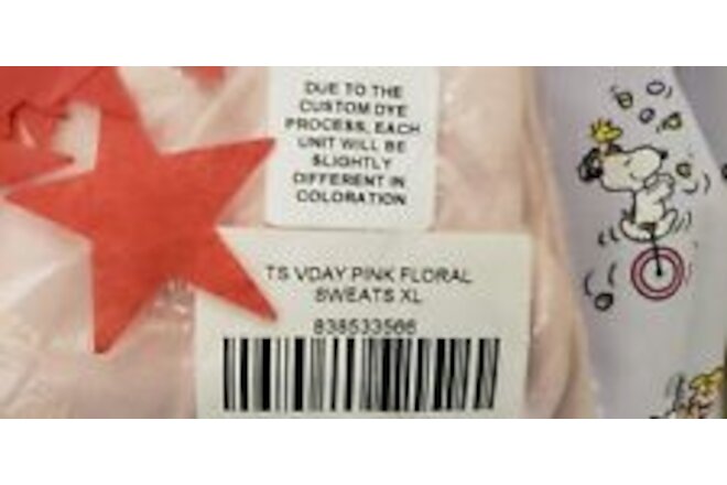 NEW! TAYLOR SWIFT - XL - Pink Sweatpants Valentine's Day LOVER ALBUM Merch ❤