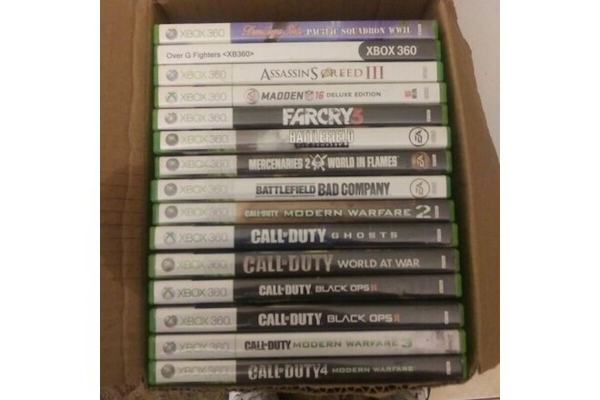 Various Microsoft Xbox 360 GAMES Bundle (Xbox One/Series X Compatible)