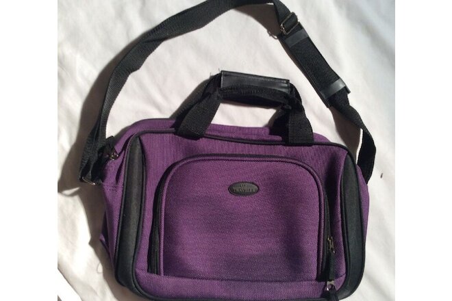 US Traveler " Saratoga" Purple Travel Toiletry Bag