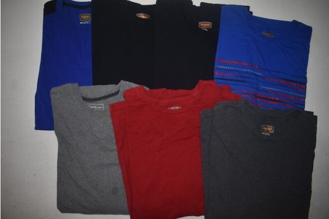 Wholesale Bulk Lot Of 7 Mens Size 3XLT Short Sleeve Casual Graphic T-Shirts