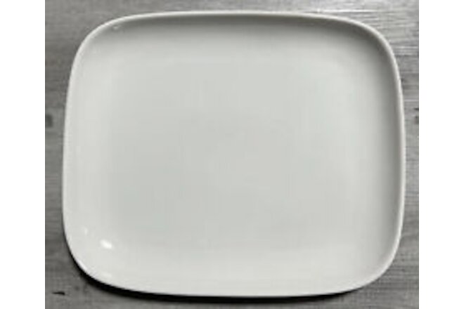 6 Plates Buffalo Cream White 5/8" x 10 3/4" Rectangular Porcelain Coupe Platter