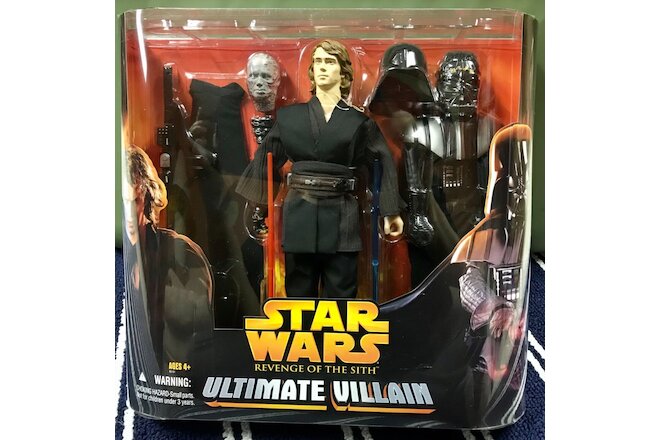 STAR WARS Ultimate Villain Anakin / Darth Vader 12-Inch Hasbro Figure NEW 2005