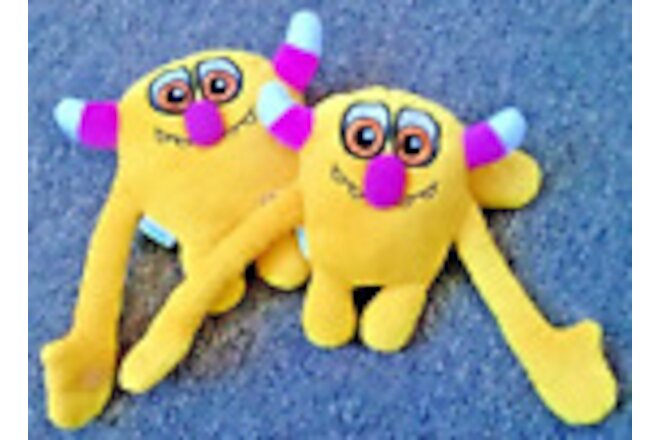 Tezz Blanky Buddy Plush Monster Soft Toys x 2 Emirates Airlines Fly With Me