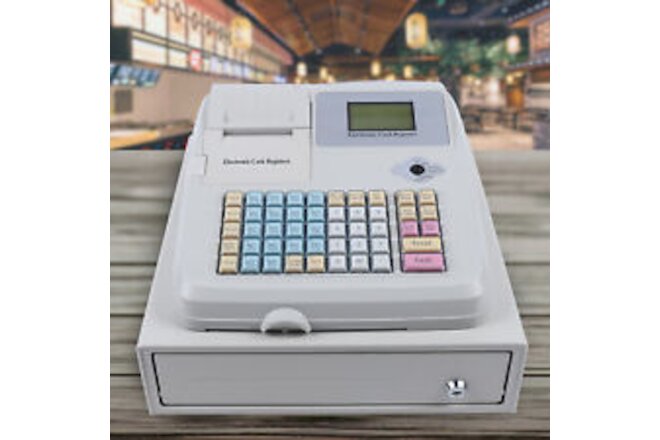 Electronic Pos Cash Register Cashier Machine With Drawer Financial Equipment