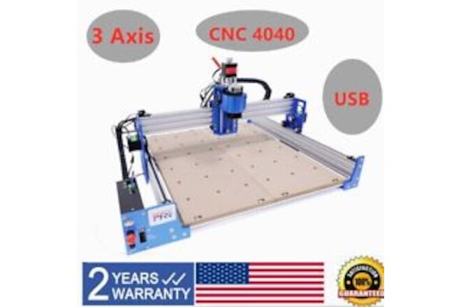 3 Axis CNC Router Engraver Engraving Cutting 4040 Wood Carving Milling Machine
