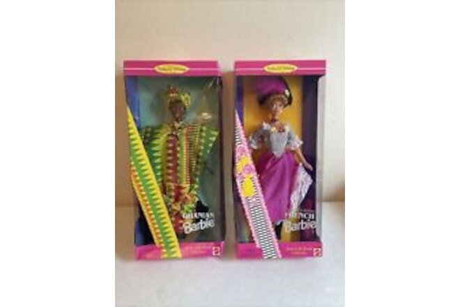 Ghanian & French Dolls of the World Collector Edition Barbie Doll 1996 Mattel