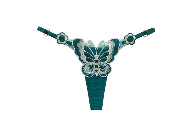 Sexy Women Lingerie Butterfly Embroidery Thongs Underwear Panties G-String Thong