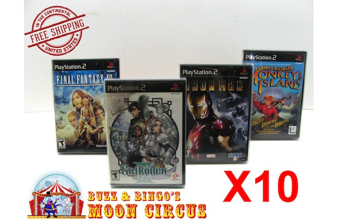 10X SONY PLAYSTATION PS2 CIB GAME - CLEAR PROTECTIVE BOX PROTECTORS SLEEVE CASE