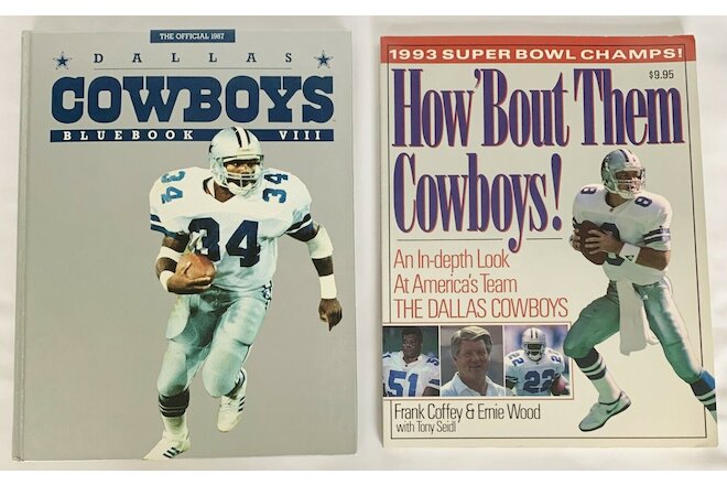 Vintage Collection DALLAS COWBOYS 1987 Bluebook, "How'Bout Them Cowboys!", Decal