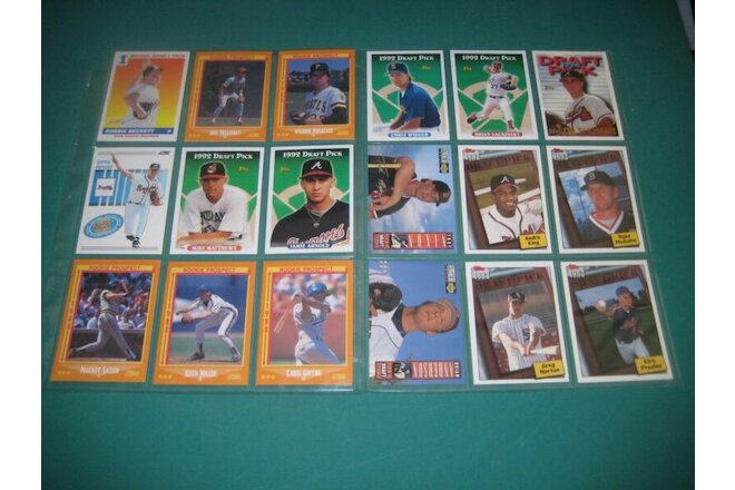 *1988-95 LOT12-107 BB CARDS-TOPPS "1st ROUND DRAFT, RATED ROOKIES & PROSPECTS"++