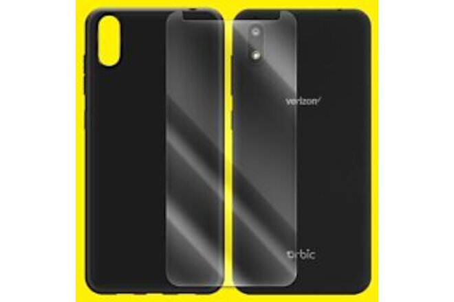 Ultra-Thin Screen Protector Shock Absorbing Soft Back Case for Orbic Maui RC545L
