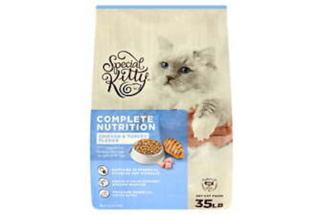 Complete Nutrition Formula Dry Cat Food, Chicken & Turkey Flavor, 35 lb