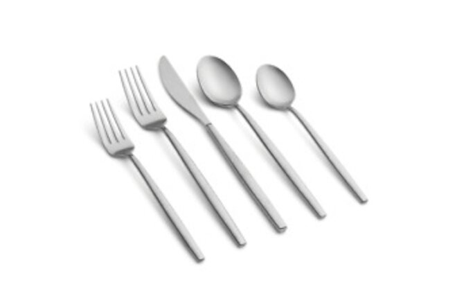 Kiki Satin Forged Stainless Steel 20-Piece Flatware Set (Service for 4)