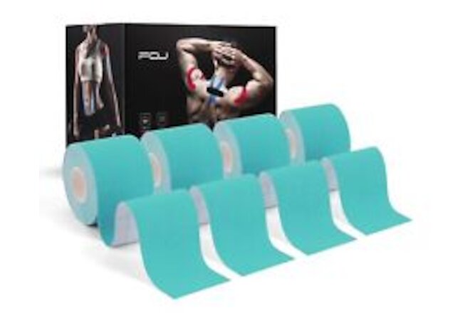 Kinesiology Tape (4 Pack) Athletic Tape 16.4ft Water Resistant Kinetic Uncut ...