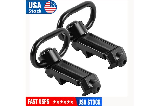 Tactical QD Sling Swivel Attachments 45 Degree Low Profile Picatinny Rail Mount