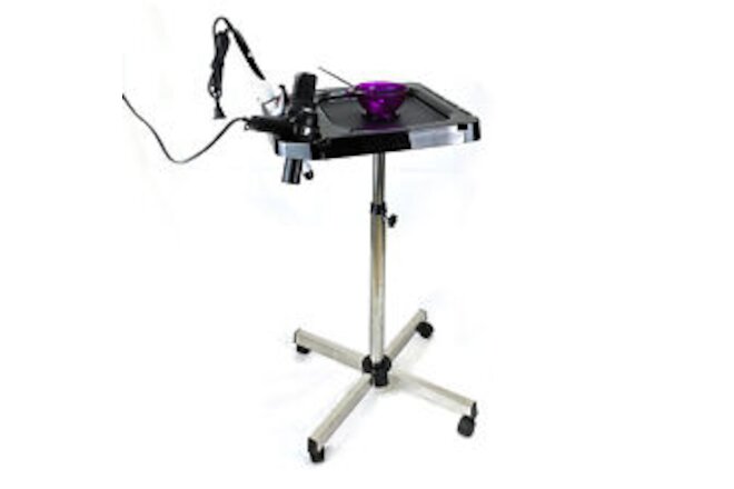 Salon Spa Rolling Cart Service Trolley Tray Cart Tattoo Table Rolling Instrument