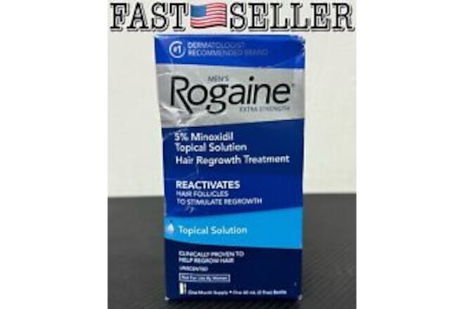 Rogaine Extra Strength Men's 1 Month Supply Topical Solution - Exp: 05/2024+