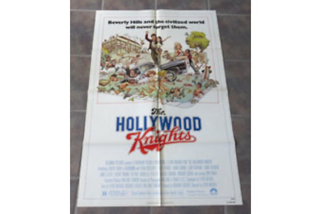 THE HOLLYWOOD KNIGHT 27x41 Original Folded Movie Poster 1980 ROBERT WUHL
