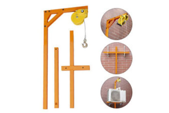 A/C Outside Installation Tool Kit Steel W/ Dedicated Pulley & Hanger, 10m Ropes