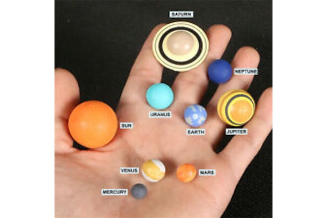 1 Set Solar System Planet Balls Toy Kids Astronomy Science Model Educational Toy